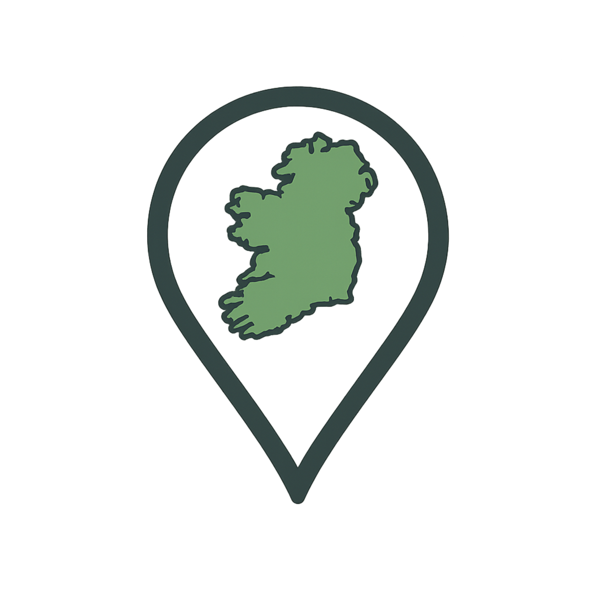 Ireland location pin